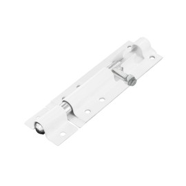 Primes DIY Heavy Duty Tower Bolt White(6"), Door Lock Bolt, Strong White Coated Door Barrel Bolt, Durable Slide Bolt for Increasing Security on Garden,Tard Gates & Shed Doors - 1 Pack