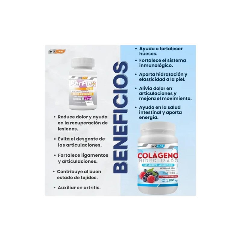 Pack Perflex Colageno Magnes Frutos Rojos Nulife