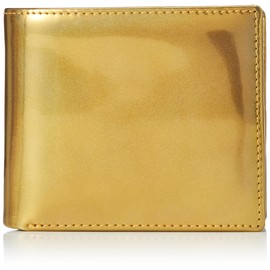 Golbe 91048 Rainbow Gold Italian Leather Bifold Wallet, gold