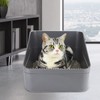 Sfozstra Cats Litter Box Low: Open Sifting Design -Tracking Space