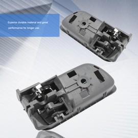 KASturrboo Chrome 2Pcs Inside Interior Door Handles for 2002-2006 Camry Left & Right, Interior Front Rear Driver Passenger Side Gray Door Handle, Replace# 69206-33030 69205-33040