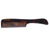 Hairdressing Comb Acetate Havana Amber 19 cm Made in France