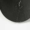Place Mat Round Black Place Mats Washable Set of 6