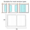 Preshwous Window Insulation Kit, Transparent Cuttable Window Film with Adhesive
