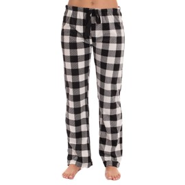 #followme Fleece Pajama Pants for Women Sleepwear PJs 45803-10195-WHT-M