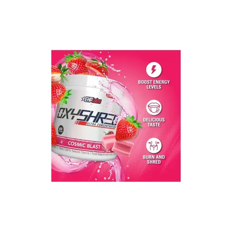 2pc Ehp Labs Oxyshred Quemador De Grasa Termogénico 158g