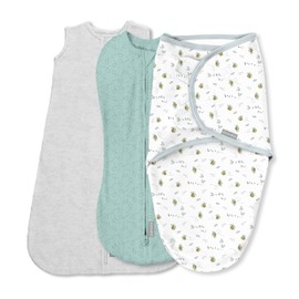 Comfort Pack - Size 0-3 months, 3pk - Baby Swaddle Set, Little Bees