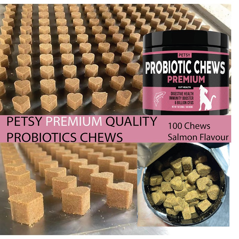 Probiotics for Dogs 5BIL CFUs FOS, PreBiotics, 12 Strains Good