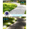 12 Pack Mini Solar Powered Ground Lights, Bright LED Solar