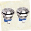 Healeved Stainless Steel Momentary Push Button 16mm Metal Self Reset