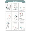 First Cut Art Baby Hair Card Anniversary Baby (Hyokkori Blue)