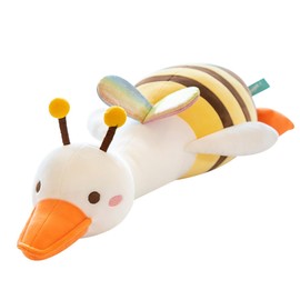 Duck Bee Plush Toy Honeybee Duck Hugging Pillow Cute Stuffed Animal Hugging Plush Pillow S ( Length: 27.6in, Weight: 0.7lb)