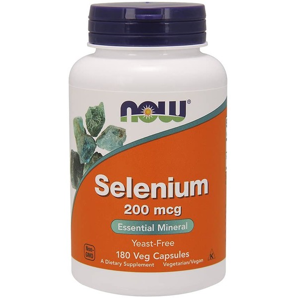 NOW Foods Selenium 200 mcg VCaps, 180 ct