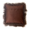 Genuine Mongolian Sheepskin Cushion Pillowcase 30x30cm (big variety of colours)