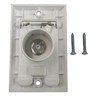 Central Vacuum Square Door Low Volt Inlet Wall Plate -