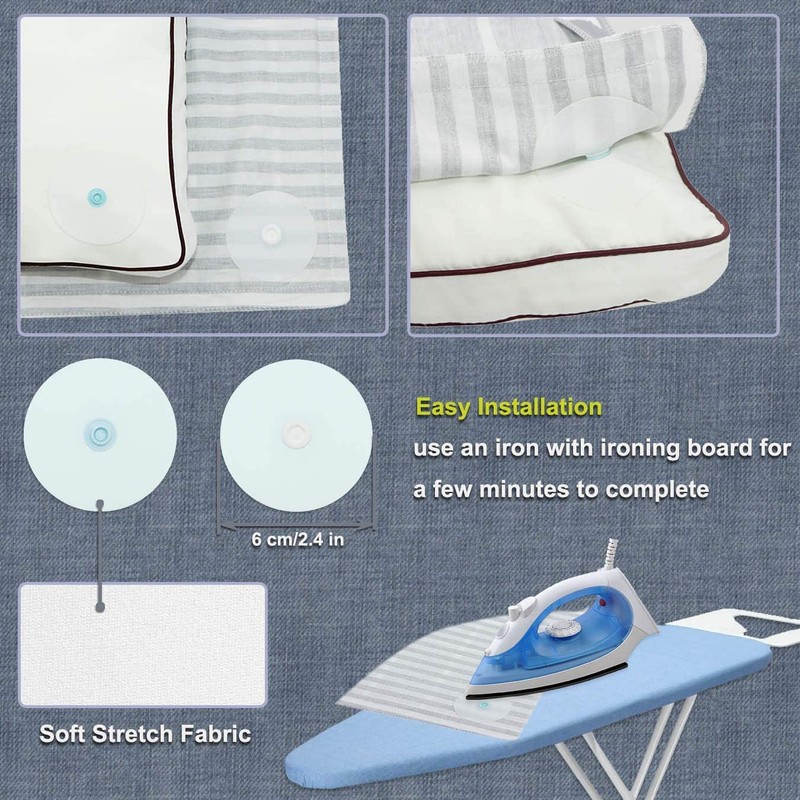 HX AURIZE Duvet Cover Snaps Comforter Clips Holder Prevent Bunching