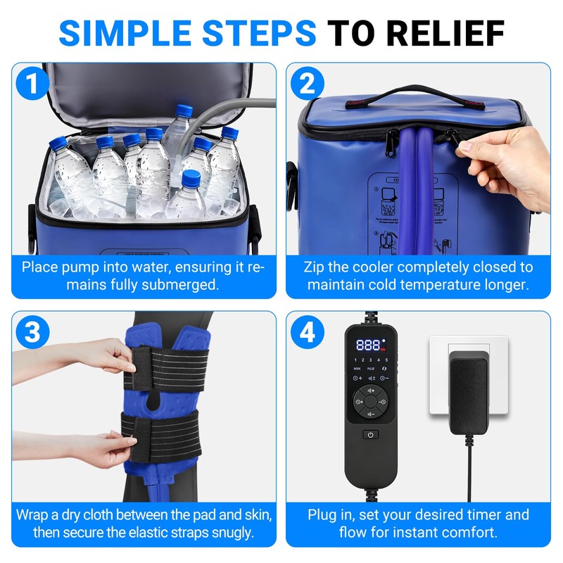 Ice Machine for Knee After Surgery, Cold Therapy Machine for