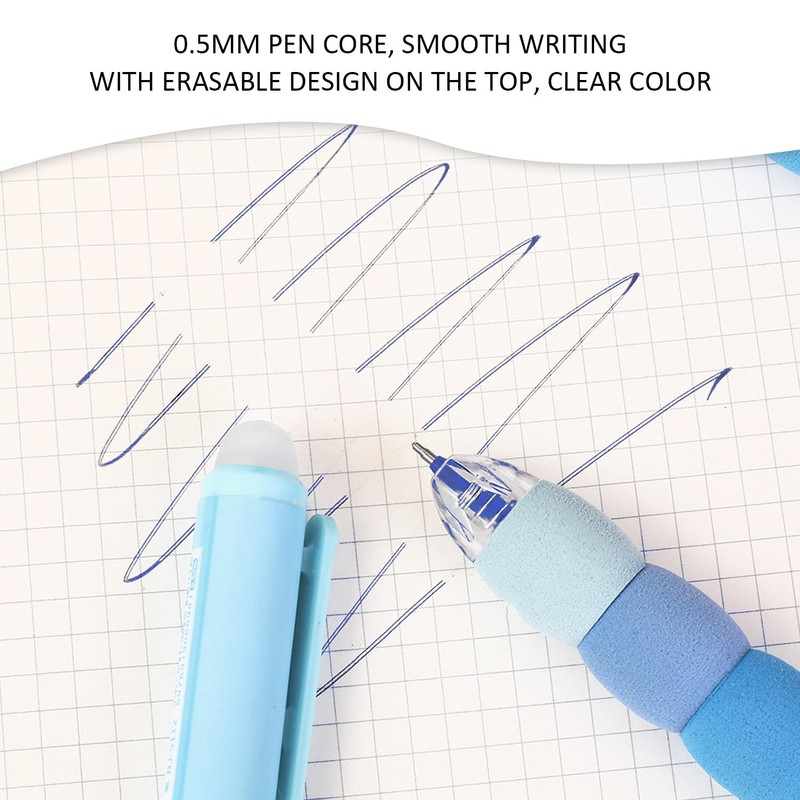 4 Pieces Cartoon Gel Pens and 10 Pieces Black Refills,