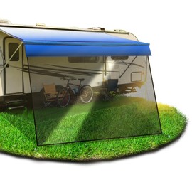 RV Awning Sun Shade Screen 8' X 11'3'', Fits 12 ft Awning Mesh Shade