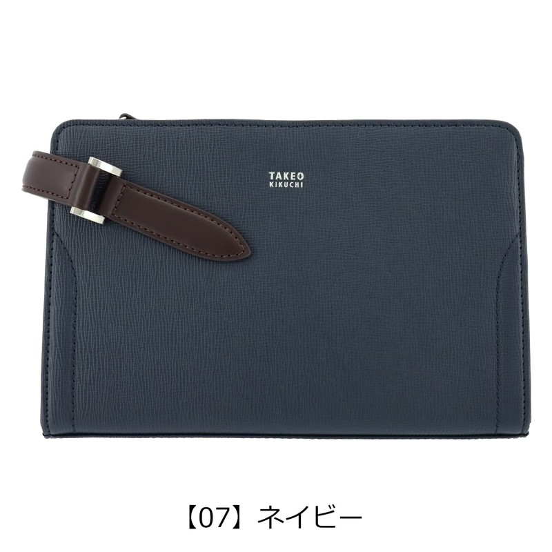 Takeokikuchi 724211 Men's Clutch Bag, Second Bag, Genuine Leather, Spada,