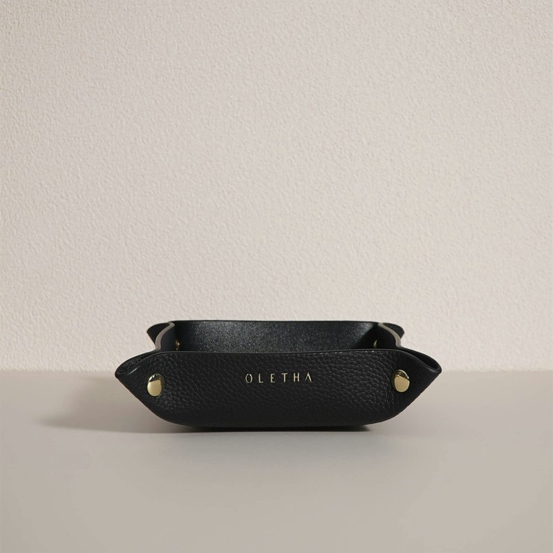 OLETHA Aesthetic Small Decorative Tray, Foldable Multi-Function Tray, Travel Collecting