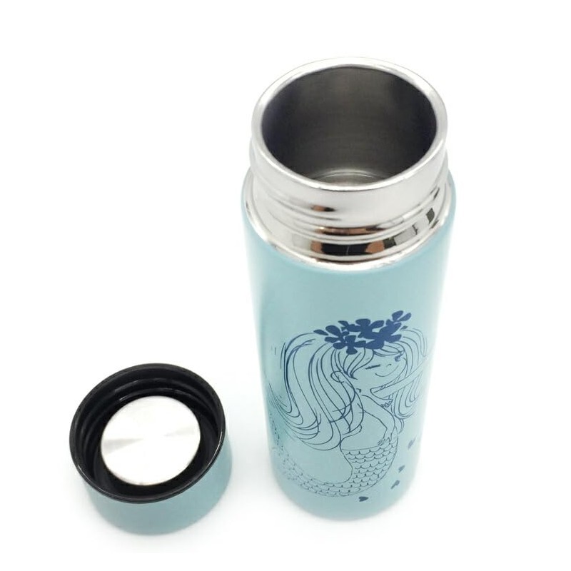 Watanabe AD-8093 Ado Mizomori Mini Thermo Bottle, Mermaid 4.1 fl