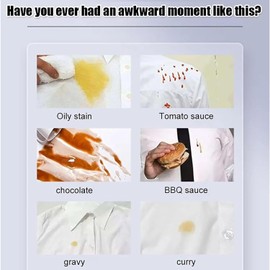 Pricari WhiteDay Stain Remover Wet Wipes, Instant Cleaner for Tea, Coffee, Gravy, Ketchup, Oil, Fruit Stains, Pack of 2