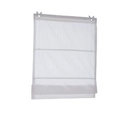 Roman Blind with Eyelets Opaque White Width 80 x Height 140 cm