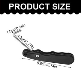 EIHI Sports Wire Lacing Tensioner Folding Ice Skates Tip Puller Stainless Steel Hockey Figure Skating Effortless Lace Tensioner Wire Folding for Ice Hockey Accessories Black, blue