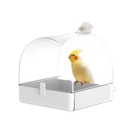3-in-1 Multifunctional Hanging Bird Bath - Perfect Bathhouse for Small to Medium Birds, Bird Bath Cage, Bird Bath and Bird Feeder