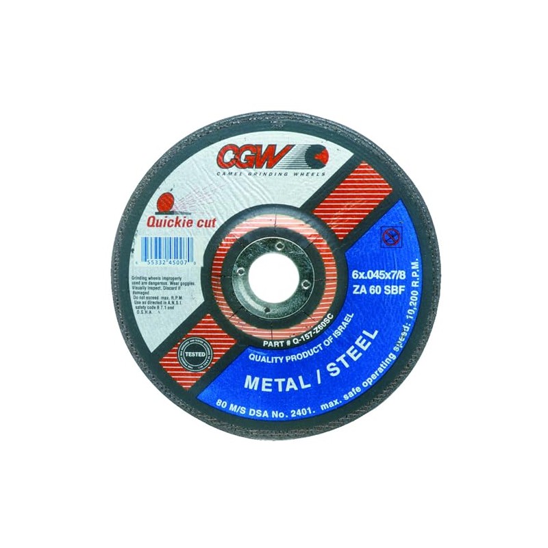 CGW 45002 4-1/2" Type 27 Quickie Cut Extra Thin Cut-Off