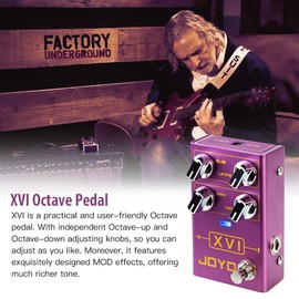 JOYO Octave Effect Pedal R Series with MOD Effects and Independent Octave Adjusting for Electric Guitar (XVI R-13)