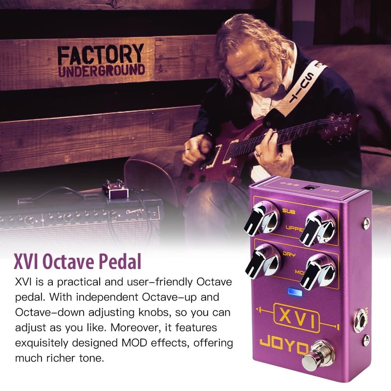 JOYO Octave Effect Pedal R Series with MOD Effects and