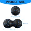Lotsdonxia 2 PCS Fascia Balls,Peanut Massage Ball,Muscle Massage Foam Roller,Deep