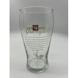 Yuengling Porter Worthy Brewery 12 Oz Drink Beer Glass Advertising Barware