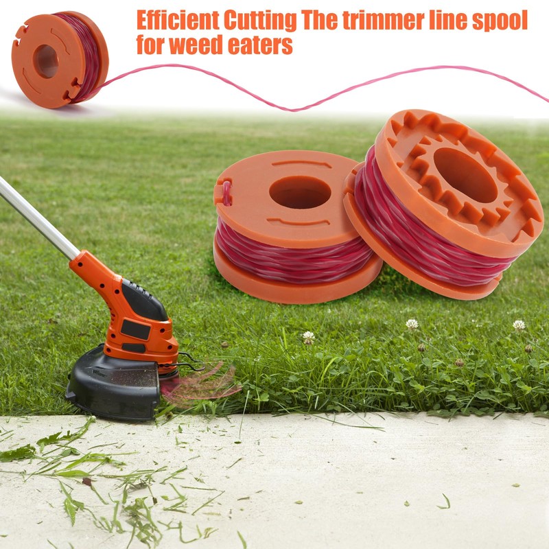 oumuik Worx Grass Trimmer Spool (8 Replacement Spools + 2