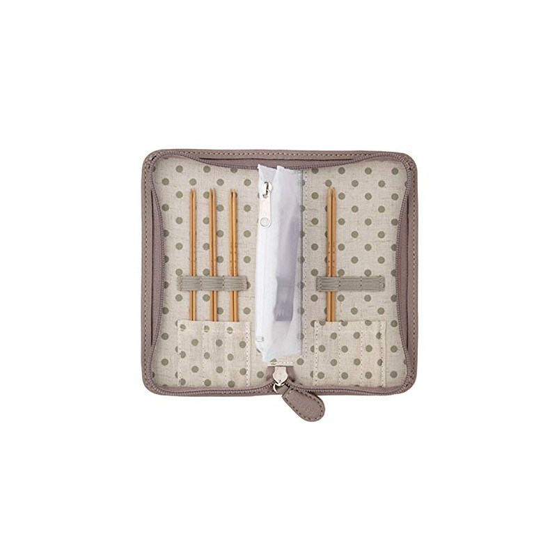 Knitting Needles Set "Kori - Long, Fine, Switchable Bamboo Ring