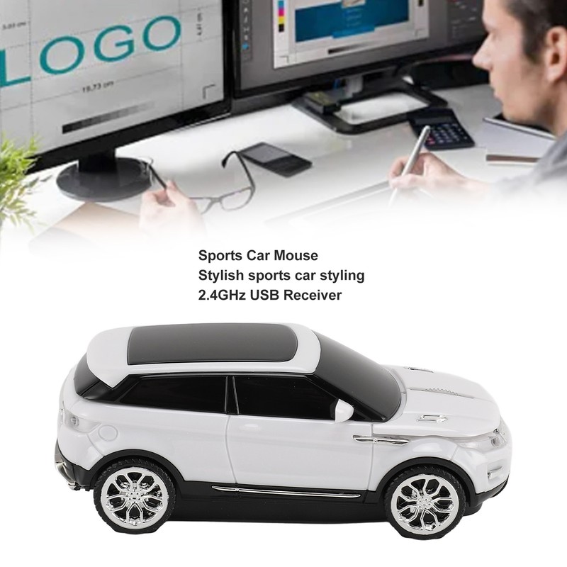 Car Shape Wireless Gaming Mice 2.4GHz 1600 DPI Cool 3D