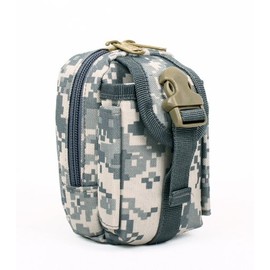 800D Molle Small Utility Pouch, Military Army Molle Gadget Pouch, Tactical Molle Compatible Trauma Pouch (3.5" W x 5" H x 3" D) (Digital City ACU)