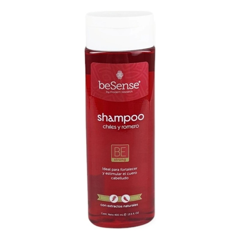 Be Sense Shampoo Chile Y Romero 400ml Pack 2 Piezas
