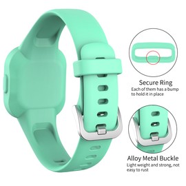 Watbro Compatible with Garmin Vivofit jr 3 Band/Garmin Fit jr 3 Band, Colorful Silicone Adjustable Replacement Sport Band for Kids Boys Girls Men Women