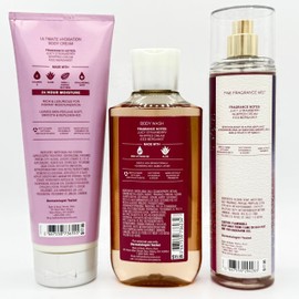 Strawberry Snowflakes 3-Piece Bath Bundle | Ultimate Hydration Body Cream, Body Wash and Fine Fragrance Mist