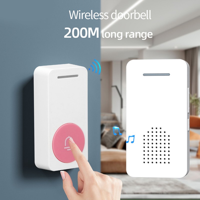 Wireless Doorbell 5 Level Volume 200 Meter Long Range Home