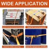 4Pcs Ratchet Straps Heavy Duty, 1” x 20ft Ratchet Strap
