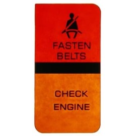 1980-82 Corvette Fasten Seat Belts And Check Engine Lens Part # 25022362