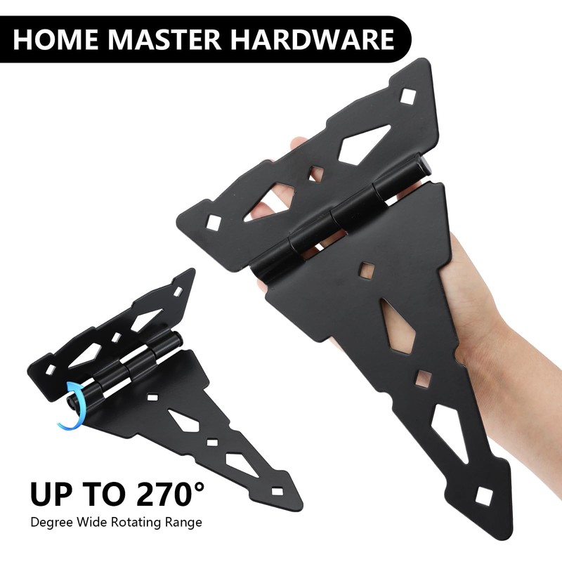 HOME MASTER HARDWARE 8 Inch Heavy Duty Decorative T Hinge