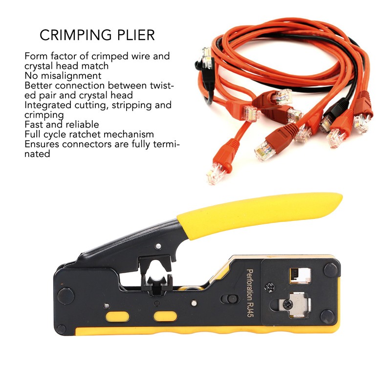 Wire Crimping Plier Kit High Carbon Steel Multifunctional Net Cable
