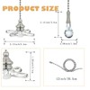 Ceiling Fan Pull Chain, Fan Pull Chain Extender,Bulb and Fan