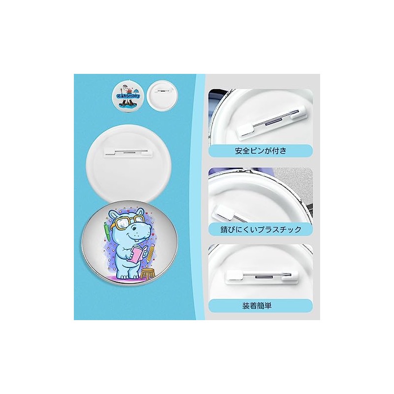 100 Set of 100 44mm Can Badge Material Can Batch