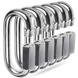 Quick Link, Ekunbuy 304 Stainless Steel Heavy Duty Locking Clips Chain Connector Repair Link Buckle for Swing Outdoor Camping